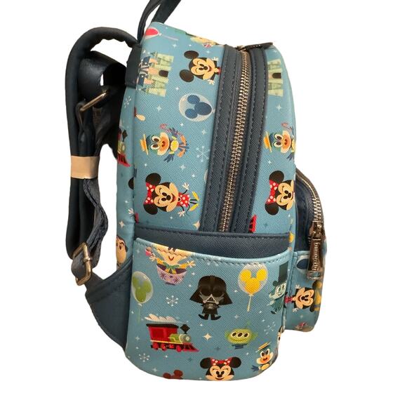 2022 Disney Parks Loungefly Icons Characters Attractions Mini Backpack Chibi